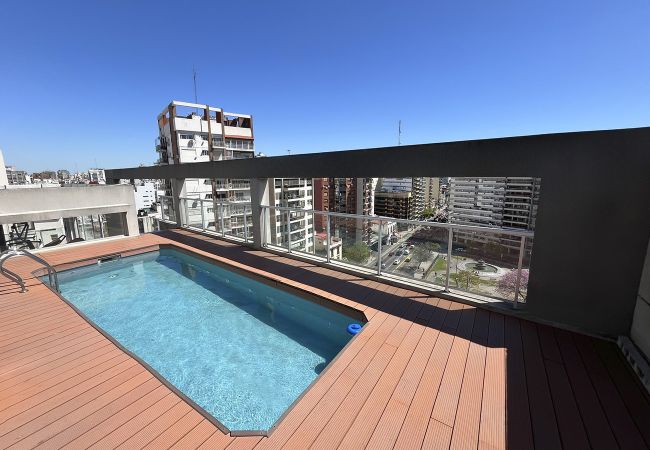 Estudio en Buenos Aires - Luminoso monoambiente con piscina y balcon en zona sanatorios Estudio en Buenos Aires - Luminoso monoambiente con piscina y balcon en zona sanatorios