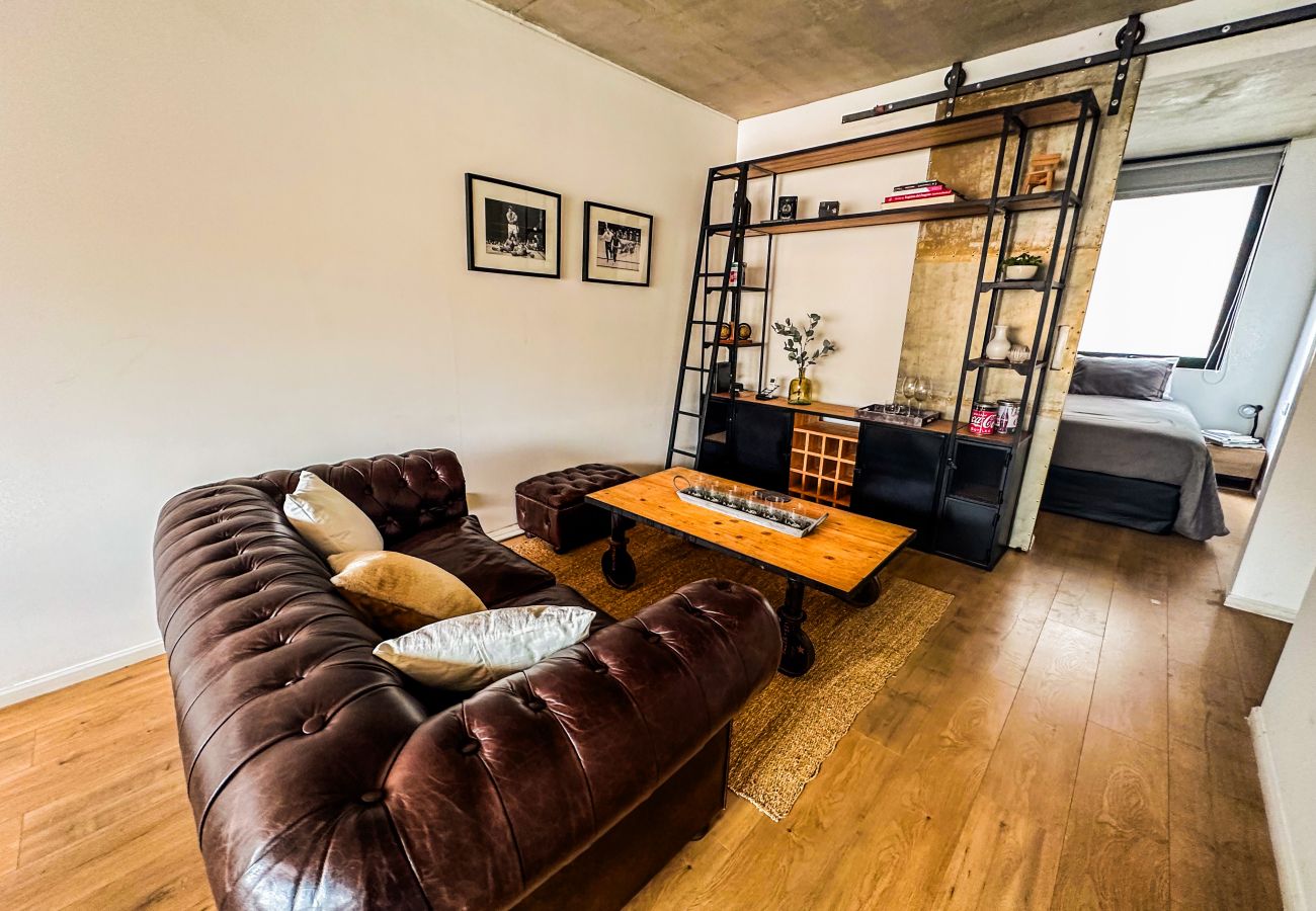 Studio in Buenos Aires - Estilo industrial con balcón y piscina en el corazón de Palermo